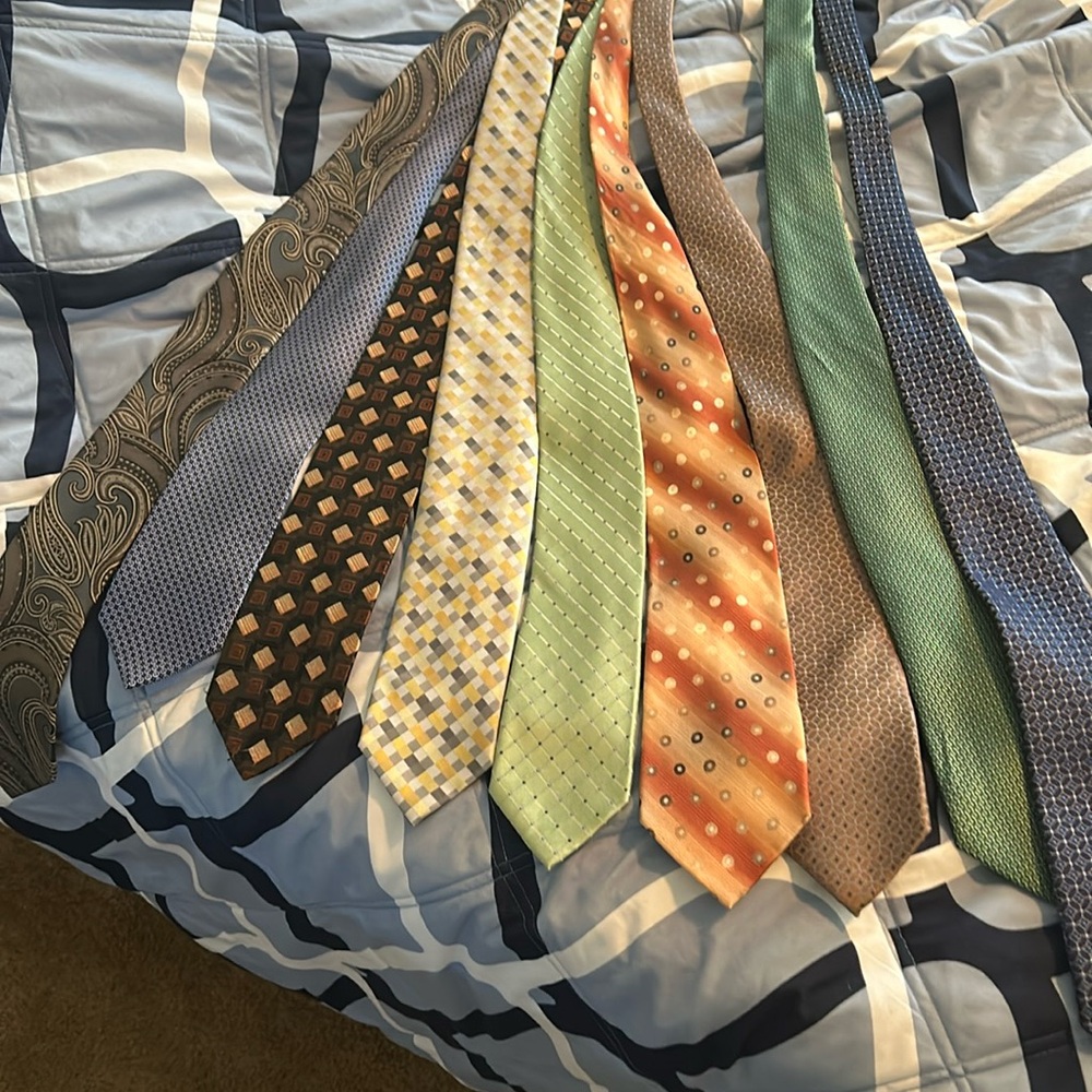 9 tie Croft & Barrow Lot - Various Colors